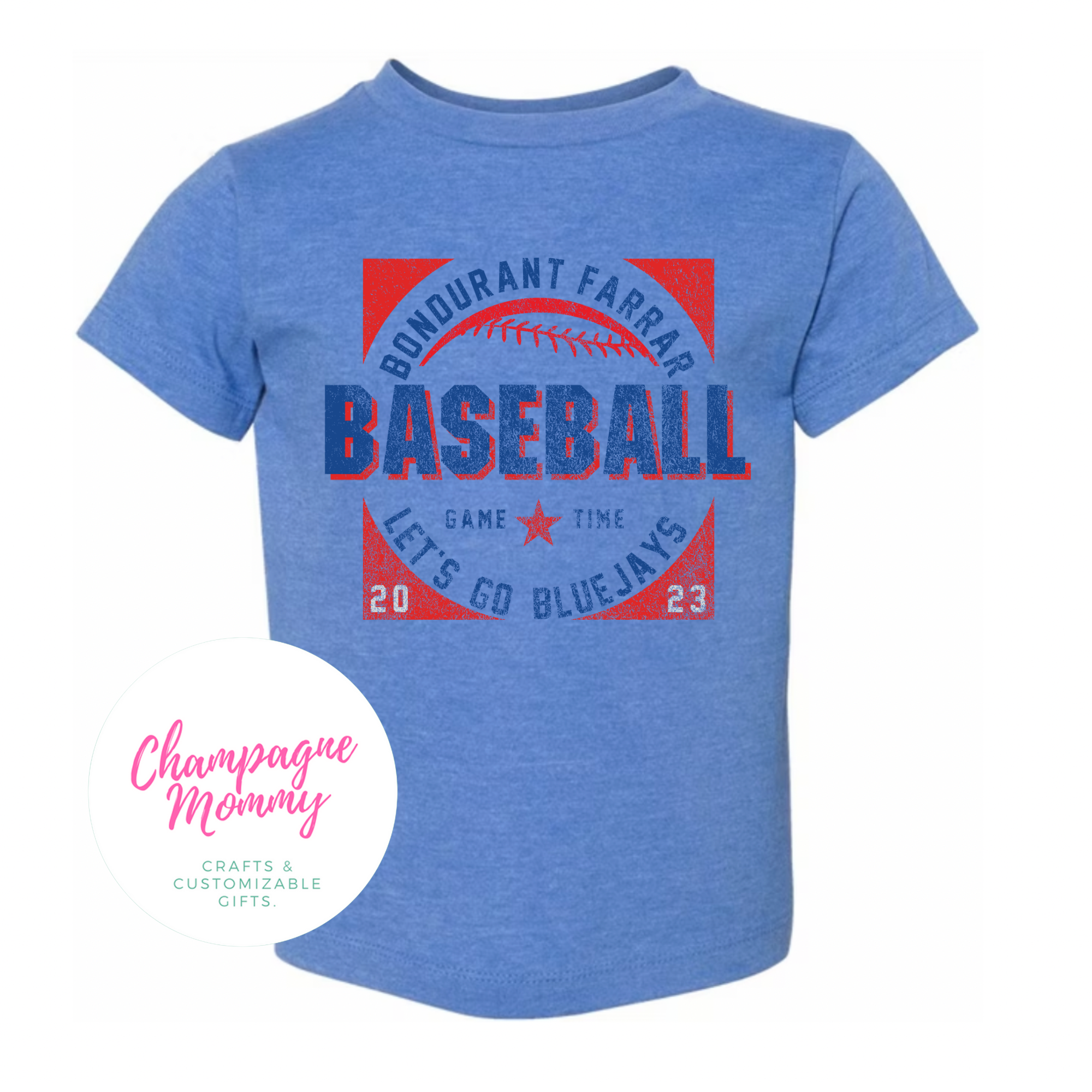 BF Bluejays Softball t-shirt - toddler & youth sizes