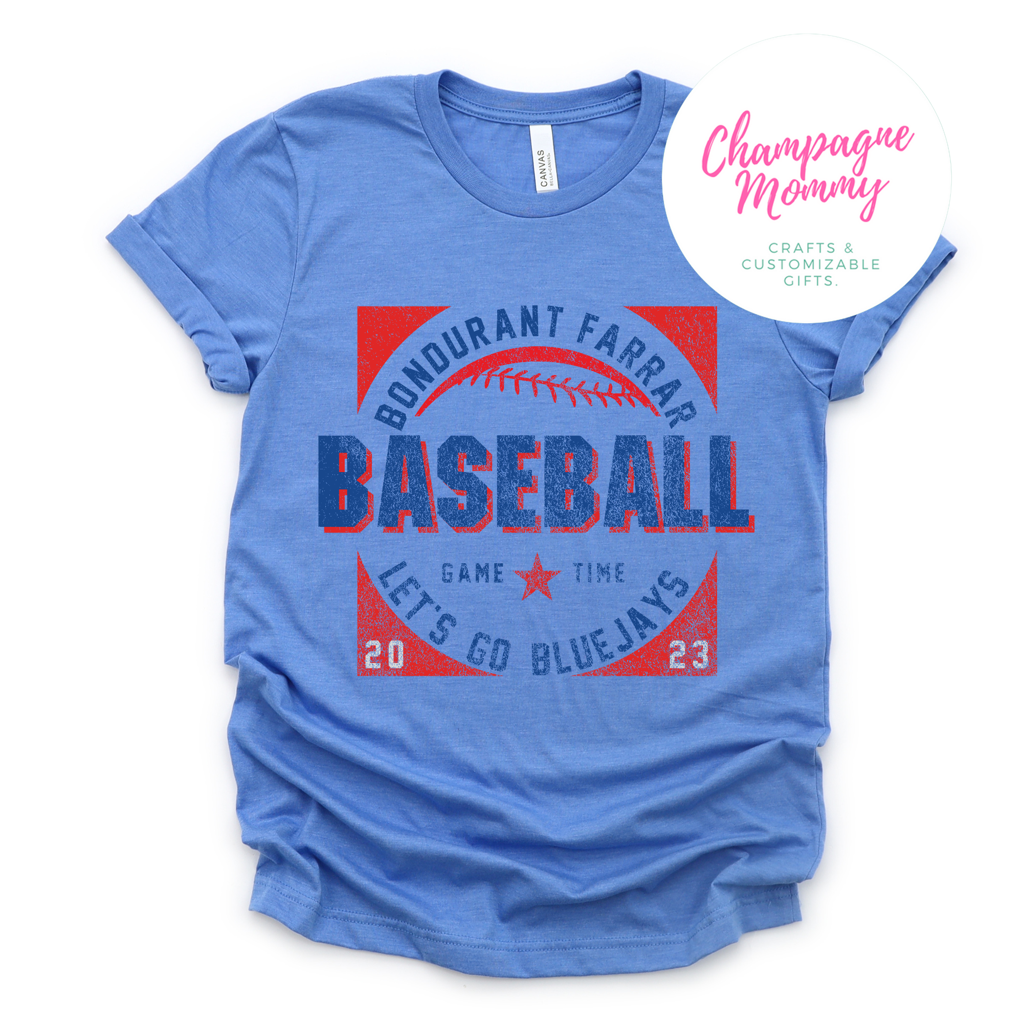 Bondurant Bluejays baseball TANK TOP